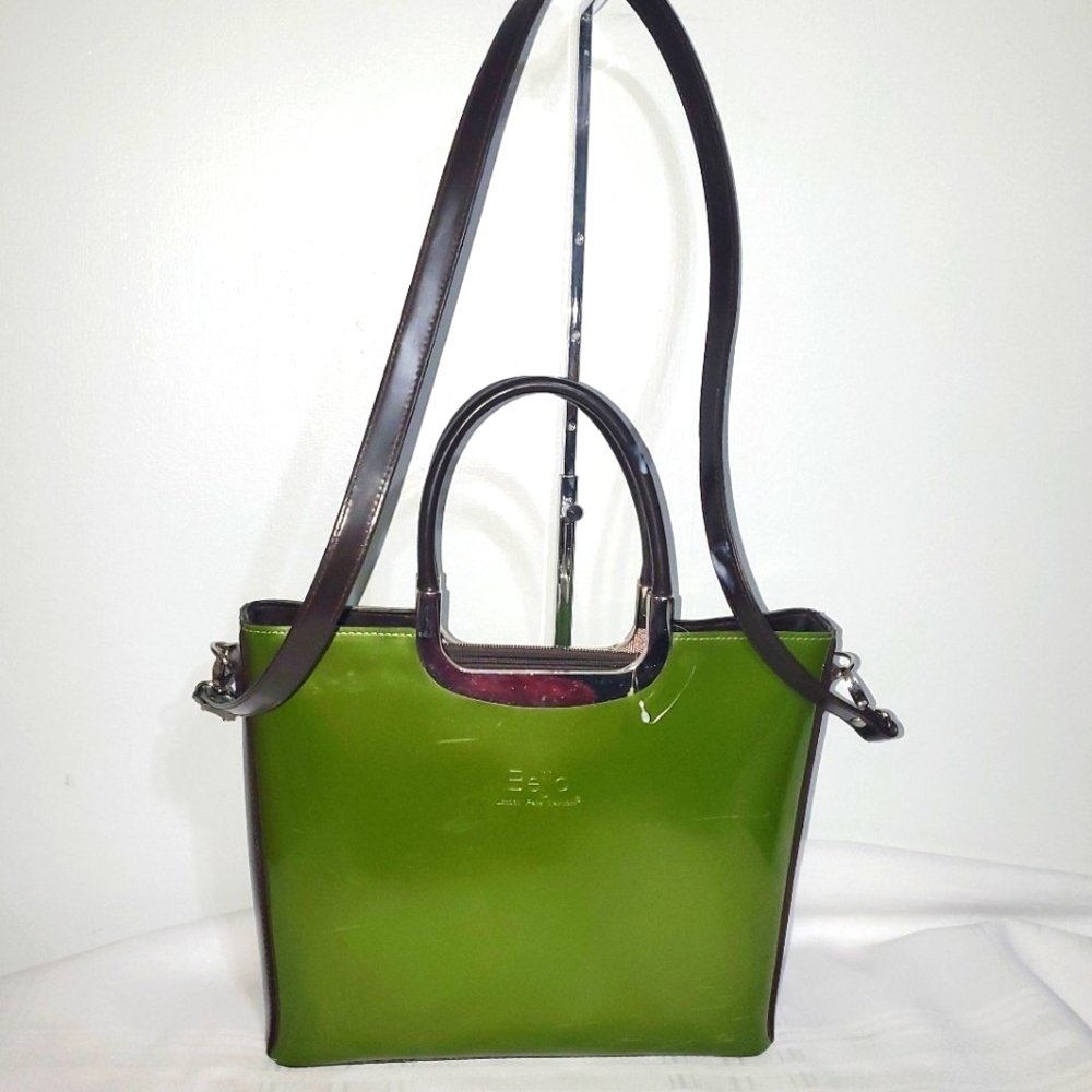 BIEJO PATENT LEATHER SATCHEL